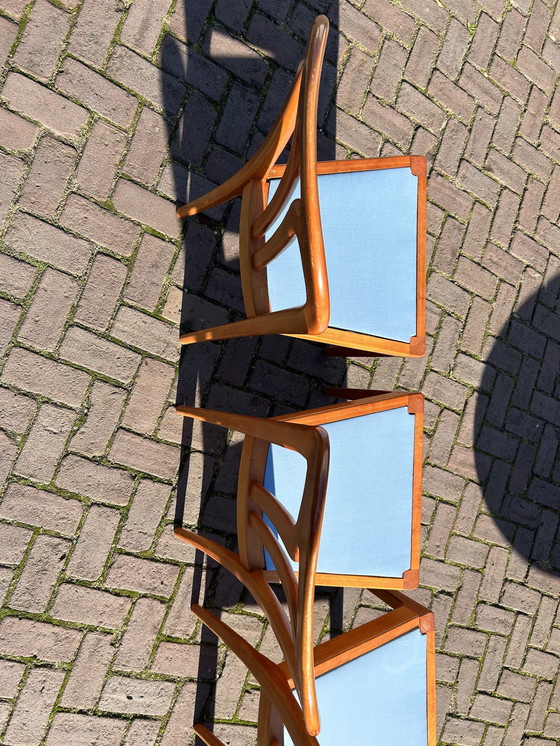 Image 1 of Casala Tafel Met 4 Stoelen - Kersenhout