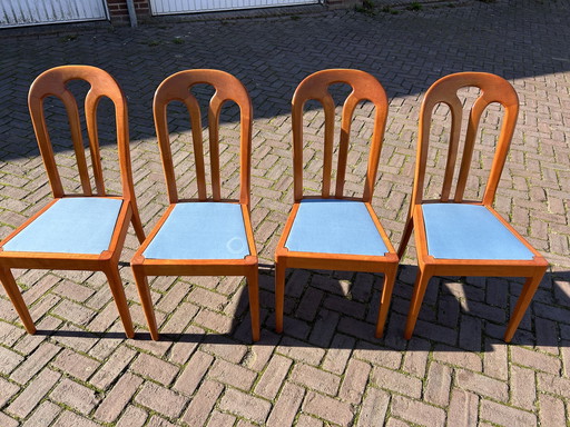 Casala Tafel Met 4 Stoelen - Kersenhout