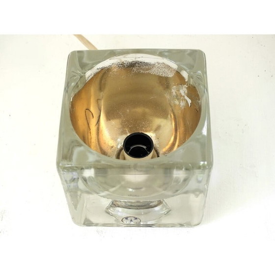 Image 1 of Paar vintage glazen tafellampen voor Peill en Putzler, Duitsland 1970