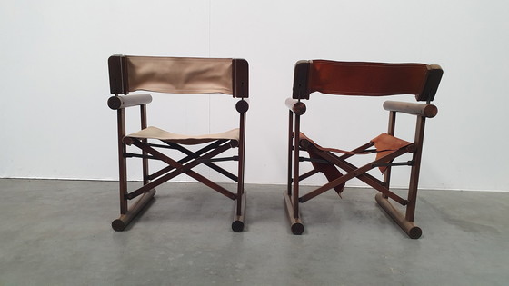 Image 1 of 2 OCA brasil tuigleer klapstoel vintage jaren 60 palissander