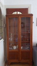 Glas in lood smalle boekenkast