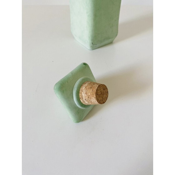 Image 1 of Decoratieve vintage glazen fles, Italië 1960