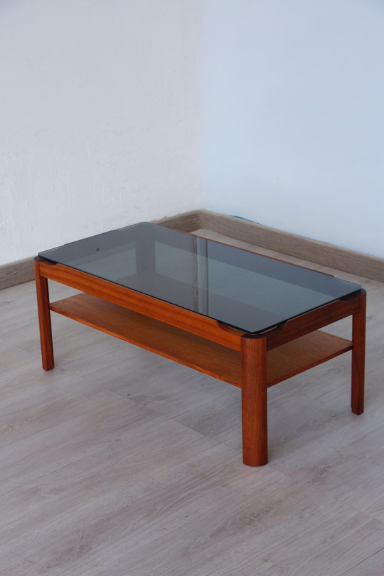 Image 1 of Vintage massief teakhouten salontafel - Myer