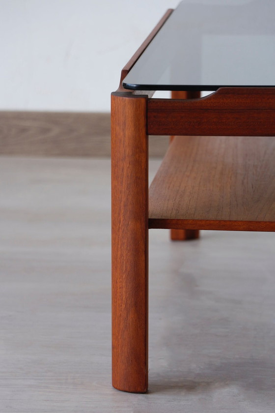 Image 1 of Vintage massief teakhouten salontafel - Myer