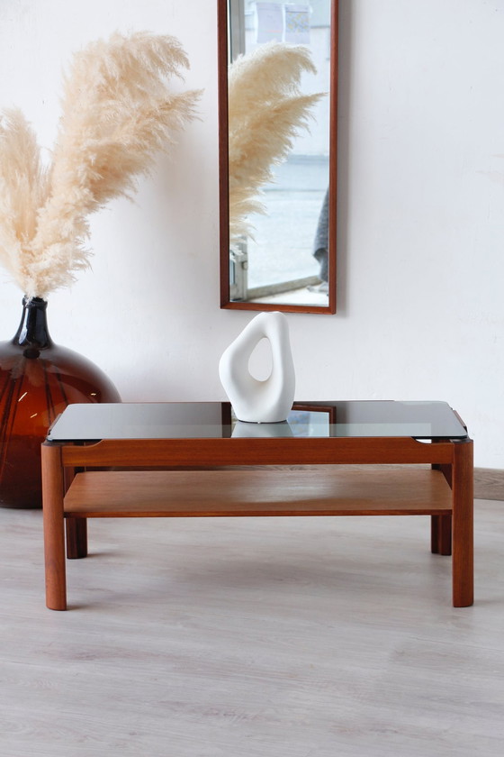 Image 1 of Vintage massief teakhouten salontafel - Myer