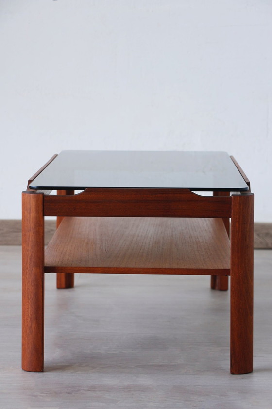 Image 1 of Vintage massief teakhouten salontafel - Myer