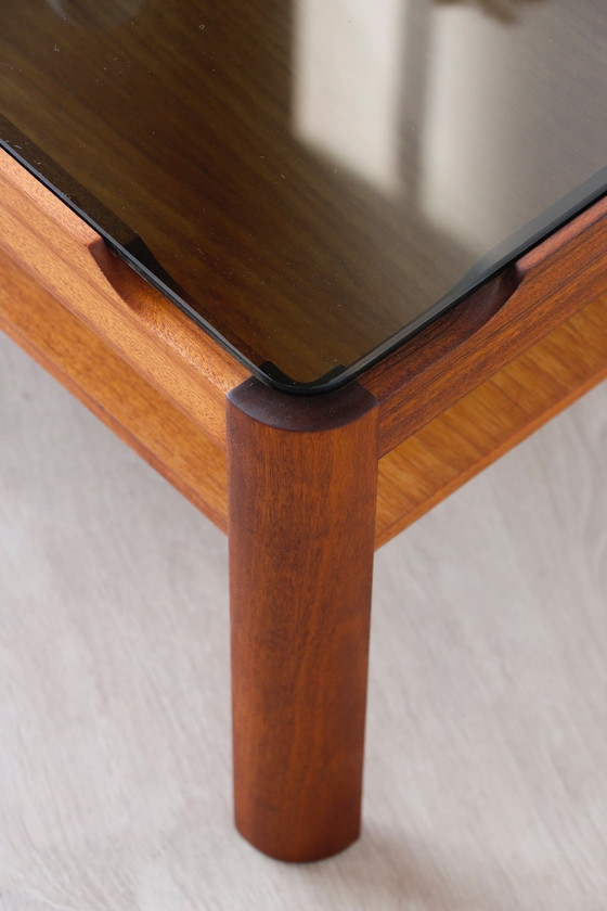 Image 1 of Vintage massief teakhouten salontafel - Myer