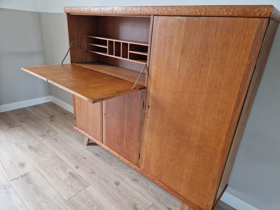 Image 1 of Vintage high board secretaire.