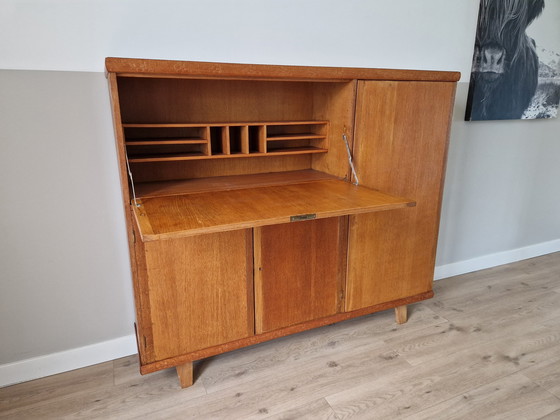 Image 1 of Vintage high board secretaire.