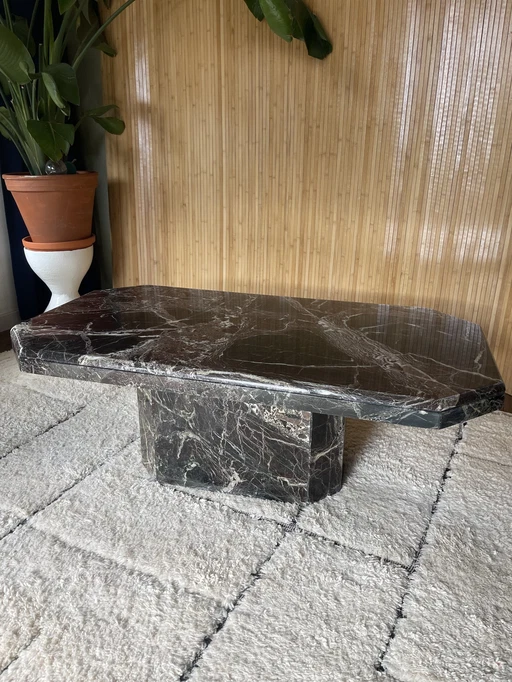 Vintage Rosso Levanto Marmeren Salontafel / Coffee Table