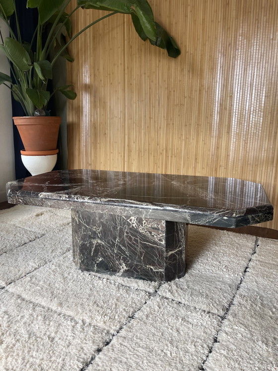 Image 1 of Vintage Rosso Levanto Marmeren Salontafel / Coffee Table