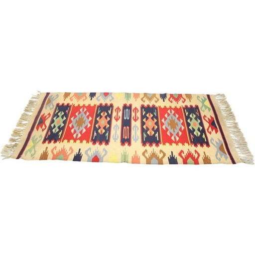 Vintage omkeerbaar wollen vloerkleed, 1960