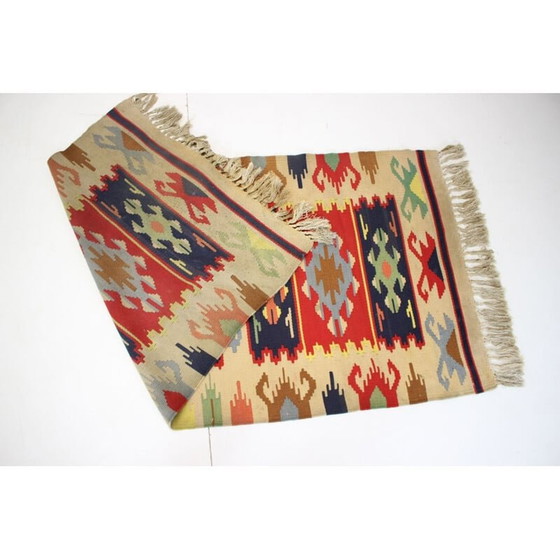 Image 1 of Vintage omkeerbaar wollen vloerkleed, 1960