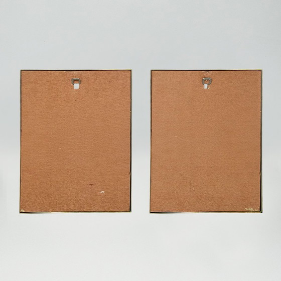 Image 1 of 980S Paar ingelijste prints "Glam Girl" van Ferraro.