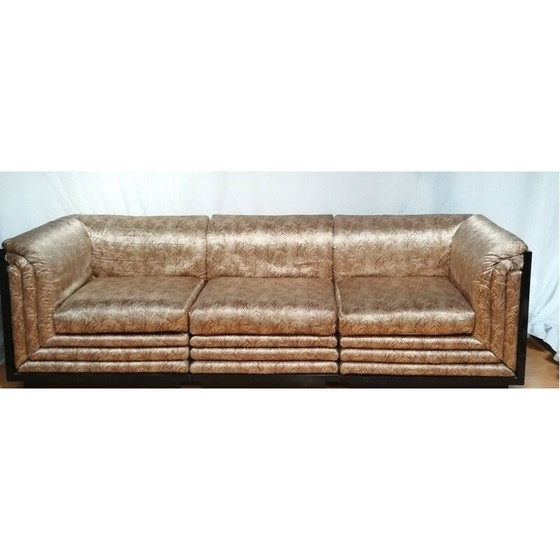 Image 1 of Vintage zijden modulaire sofa van Pierre Cardin, 1970-1980