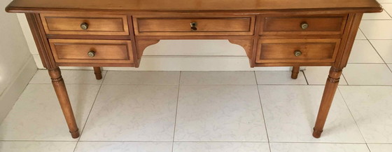 Image 1 of Directoire Kersen bureau met 5 laden en zijplanken