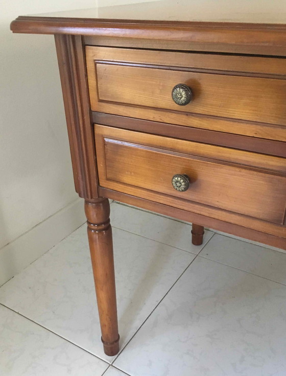 Image 1 of Directoire Kersen bureau met 5 laden en zijplanken