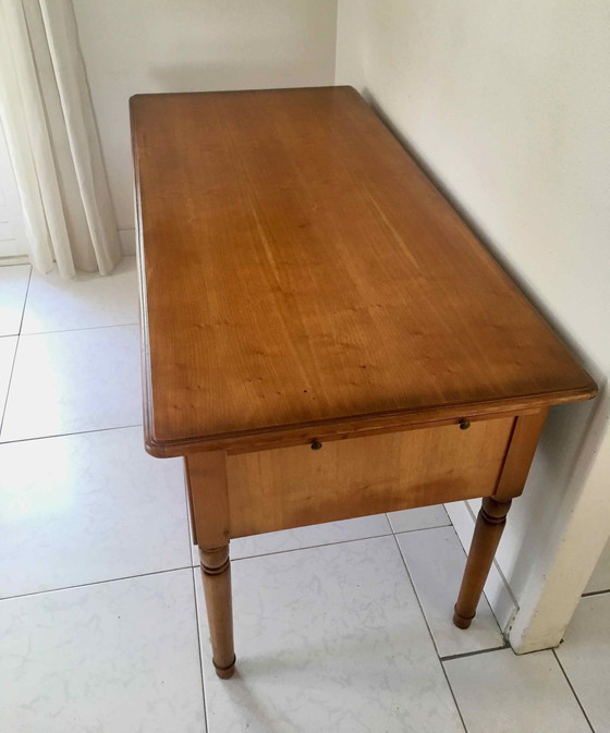 Image 1 of Directoire Kersen bureau met 5 laden en zijplanken