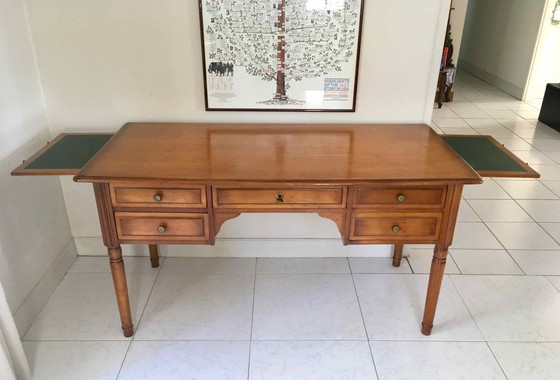 Image 1 of Directoire Kersen bureau met 5 laden en zijplanken