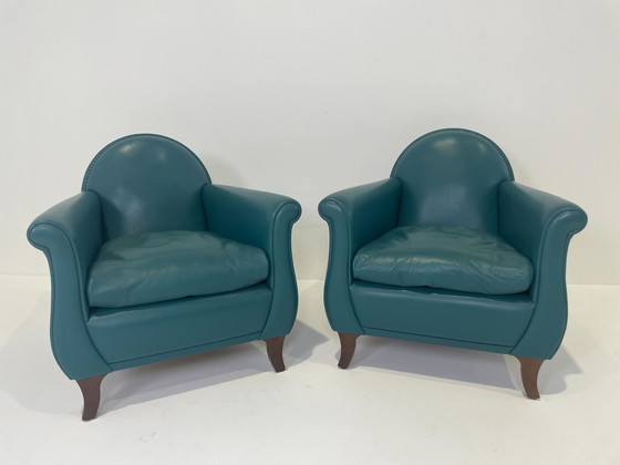 Image 1 of 2x Poltrona Frau Lyra fauteuil