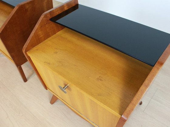 Image 1 of set vintage nachtkastjes