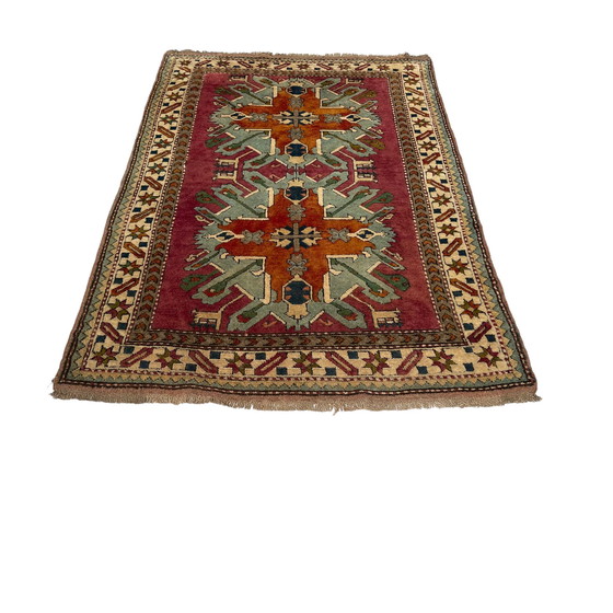 Image 1 of Vintage Turkse Kars Kazak-vloerkleed