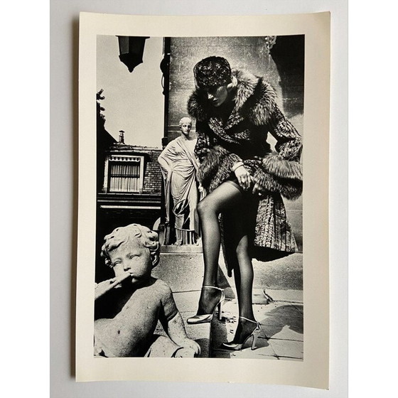 Image 1 of Fotolithografie vintage "Modefoto, Parijs 1977" par Helmut Newton, 1980