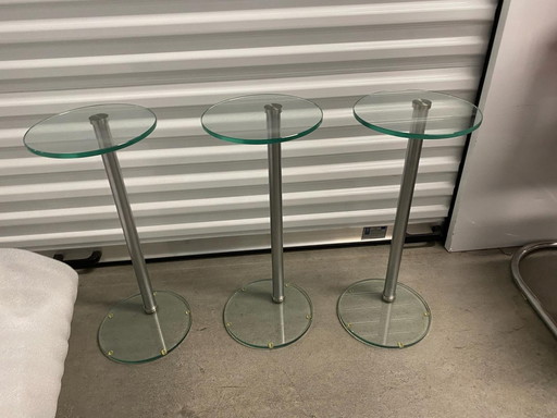 3X Bijzettafel Van Gispen