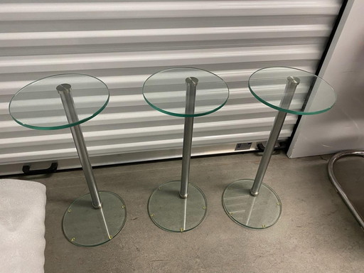 3X Bijzettafel Van Gispen