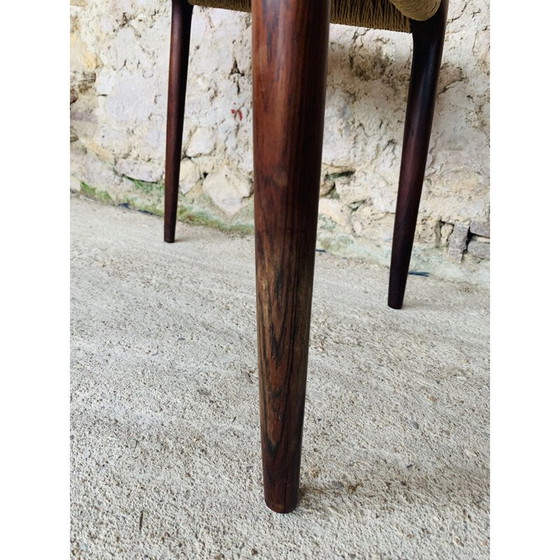 Image 1 of Set van 6 vintage rozenhouten stoelen door Niels Moller voor J L Møller Møbelfabrik, Denemarken 1960