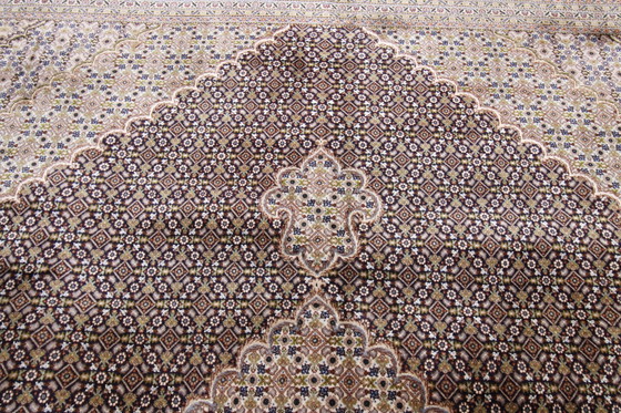 Image 1 of Origineel handgeknoopt Perzisch Tapijt Tabriz Mahi Fijn Met Zijde 400 X 302 Cm Top Conditie