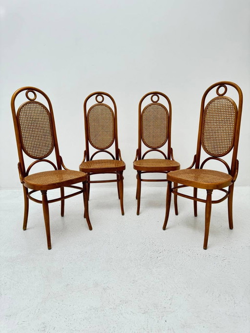 4x Thonet stoelen model 17 van Michael Thonet