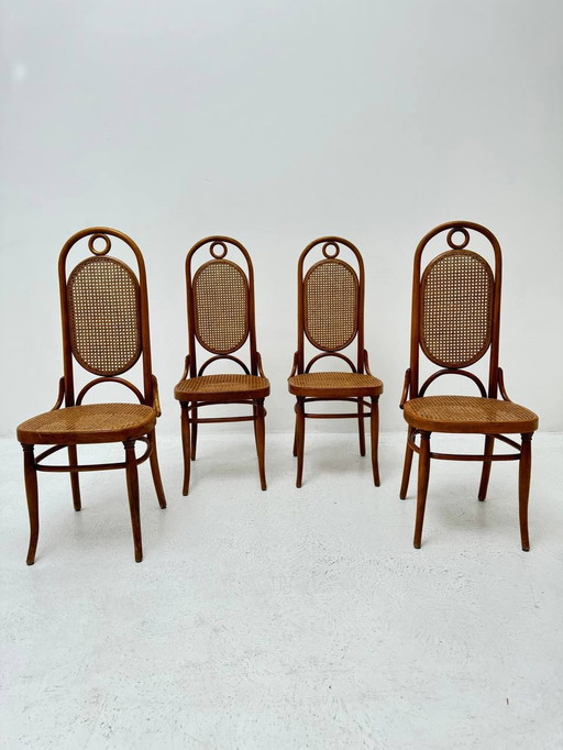 4x Thonet stoelen model 17 van Michael Thonet