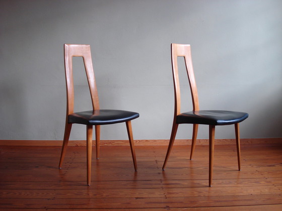 Image 1 of 4x Eetkamerstoel van Veil van Ernst Martin Dettinger