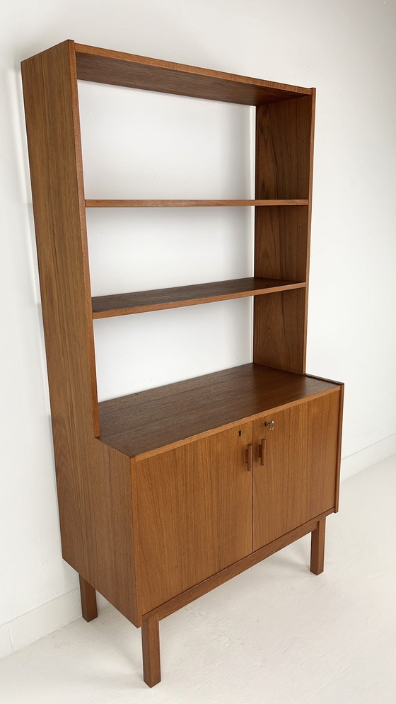 Image 1 of Teak Fineren Zweedse Vintage Boekenkast 