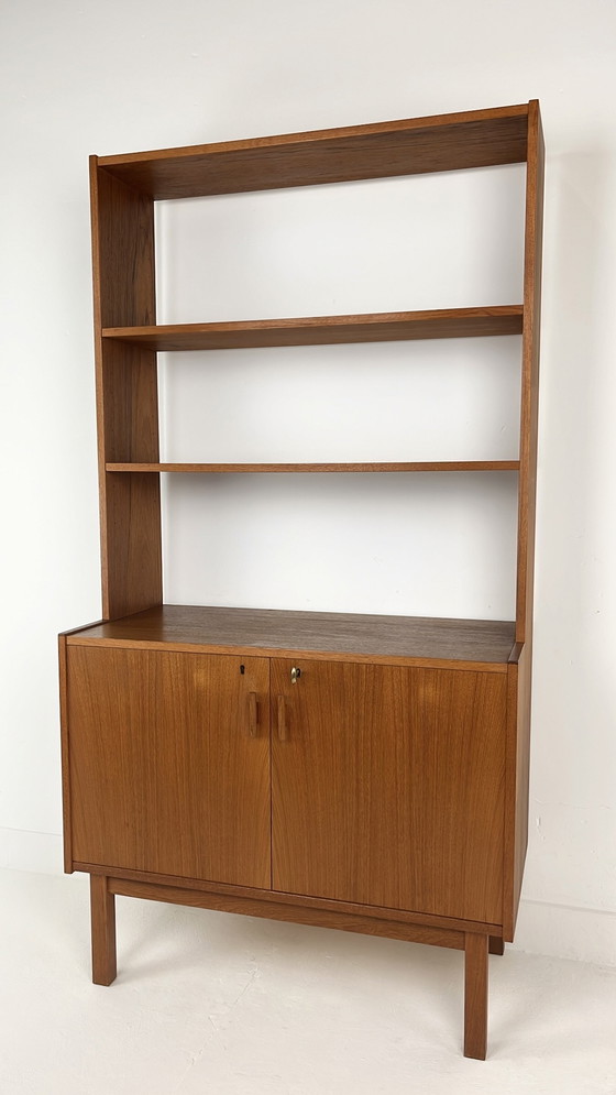 Image 1 of Teak Fineren Zweedse Vintage Boekenkast 