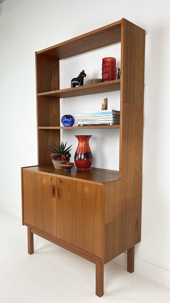 Image 1 of Teak Fineren Zweedse Vintage Boekenkast 