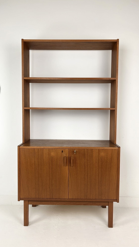 Image 1 of Teak Fineren Zweedse Vintage Boekenkast 