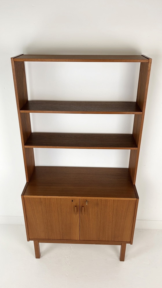 Image 1 of Teak Fineren Zweedse Vintage Boekenkast 