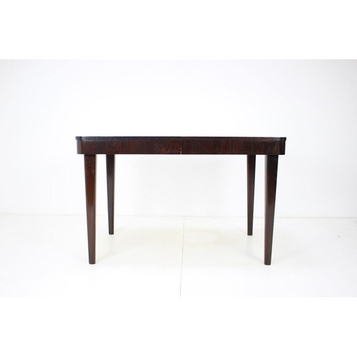 Vintage eiken en notenhouten tafel door Jindřich Halabala, Tsjecho-Slowakije 1960