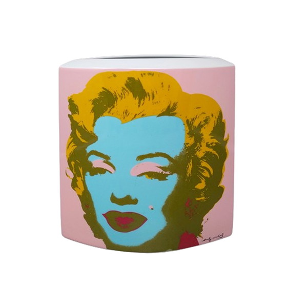 Image 1 of Verbazingwekkende Andy Warhol-vaas voor Rosenthal uit de jaren 1990. Gemaakt in Duitsland.