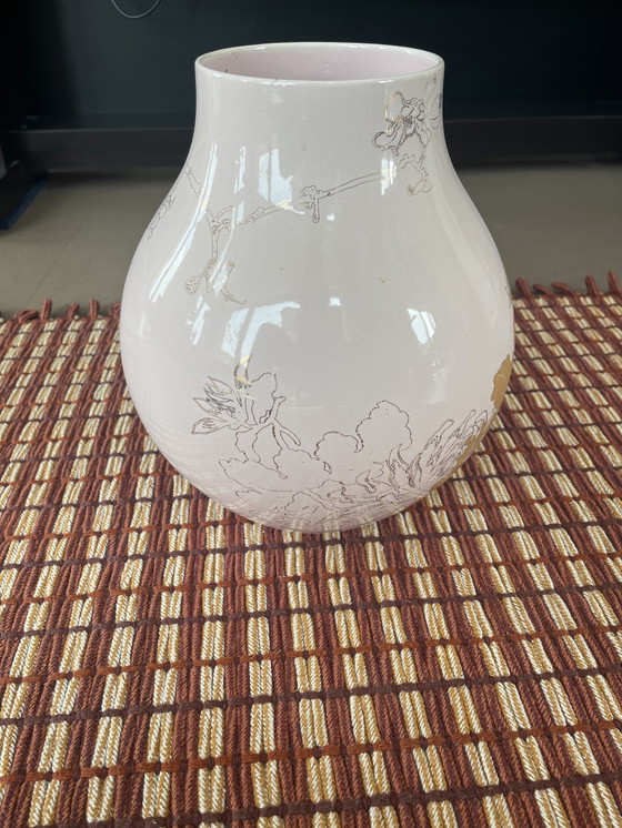 Image 1 of Ikea Hella Jongerius Pink & Gold Vase 2005 PS Jonsberg Collection