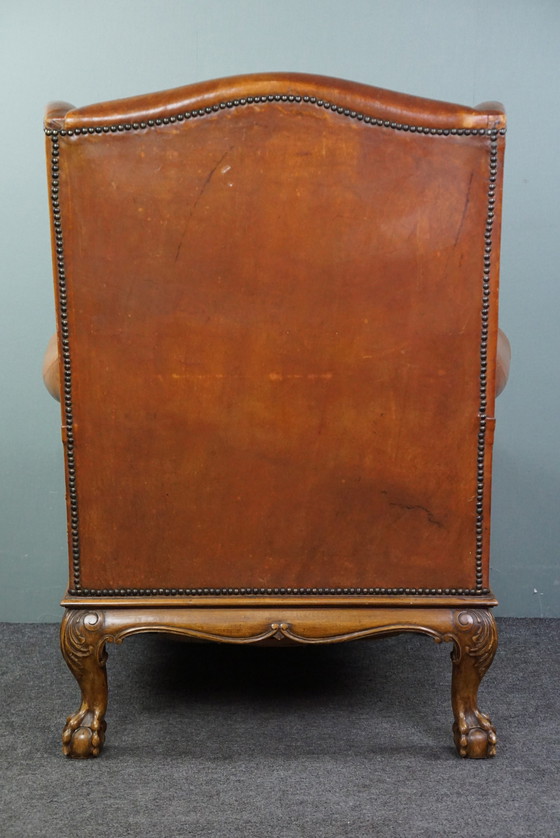 Image 1 of Schapenleren oorfauteuil