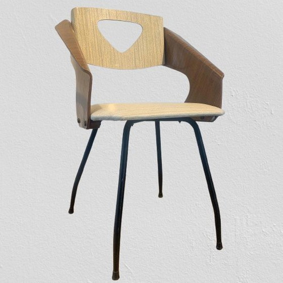 Image 1 of Eetkamerstoelen Van Carlo Ratti Voor Legni Curvati