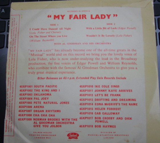 Image 1 of My Fair Lady Ep