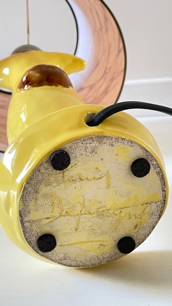 Image 1 of Vintage gesigneerde handgemaakte keramische lamp