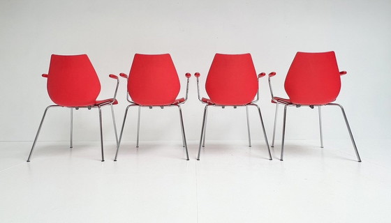 Image 1 of Set Van 4 Maui Kartell Stoelen Van Vico Magistretti, 1980’S