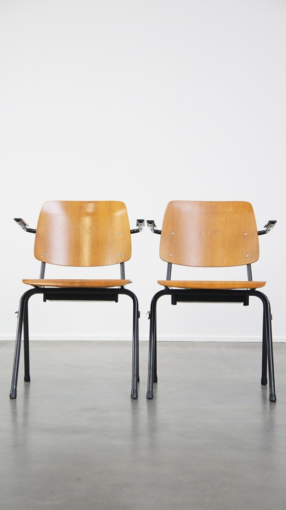 Image 1 of 10 X Vintage Design Marko Stoelen Met Armleuningen