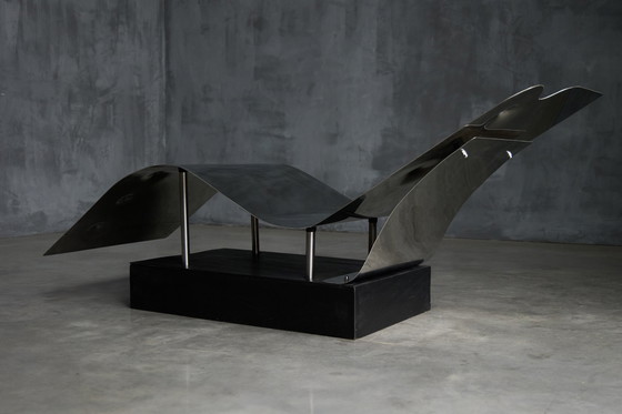 Image 1 of Vintage chaise longue van Angelo Brescianini Italiaans 2008