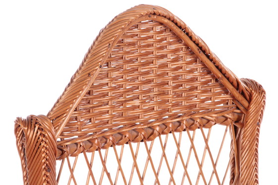 Image 1 of Vintage set van 2 Rotan stoelen gemaakt rond 1960s,Nederland.